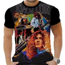 Camiseta Camisa Personalizada Rock Clássico Led Zeppelin 23_x000D_