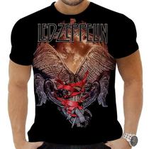 Camiseta Camisa Personalizada Rock Clássico Led Zeppelin 34 Camiseta Camisa Personalizada Rock Clássico Led Zeppelin 34