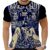 Camiseta Camisa Personalizada Rock Clássico Led Zeppelin 4 Camiseta Camisa Personalizada Rock Clássico Led Zeppelin 4