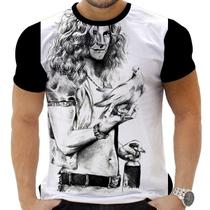 Camiseta Camisa Personalizada Rock Clássico Led Zeppelin 40_x000D_ - Zahir Store