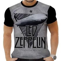Camiseta Camisa Personalizada Rock Clássico Led Zeppelin 41 Camiseta Camisa Personalizada Rock Clássico Led Zeppelin 41