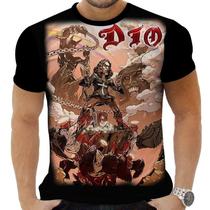 Camiseta Camisa Personalizada Rock Clássico Metal Dio 12_x000D_