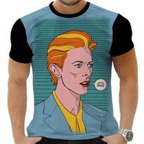 Camiseta Camisa Personalizada Rock David Bowie Glan 10