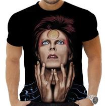 Camiseta Camisa Personalizada Rock David Bowie Glan 9_x000D_