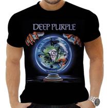 Camiseta Camisa Personalizada Rock Deep Purple Clássico 3 Camiseta Camisa Personalizada Rock Deep Purple Clássico 3