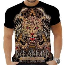 Camiseta Camisa Personalizada Rock Def Lepard Hard Rock 3 Camiseta Camisa Personalizada Rock Def Lepard Hard Rock 3