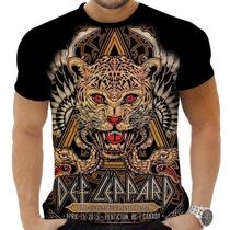 Camiseta Camisa Personalizada Rock Def Lepard Hard Rock 3_x000D_