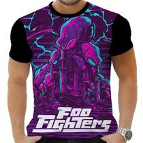 Camiseta Camisa Personalizada Rock Foo Fighters Dave Grohl 3 Camiseta Camisa Personalizada Rock Foo Fighters Dave Grohl 3