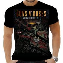 Camiseta Camisa Personalizada Rock Guns N Roses Hard Rock 1