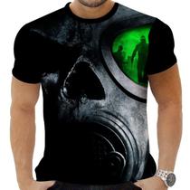 Camiseta Camisa Personalizada Rock Horror Caveira 44_x000D_