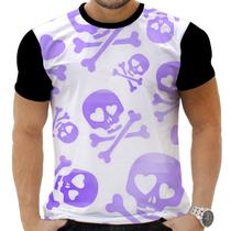 Camiseta Camisa Personalizada Rock Horror Caveira 72_x000D_