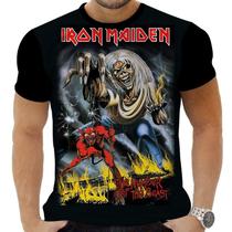 Camiseta Camisa Personalizada Rock Iron Maiden Metal 1_x000D_