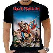 Camiseta Camisa Personalizada Rock Iron Maiden Metal 2 Camiseta Camisa Personalizada Rock Iron Maiden Metal 2