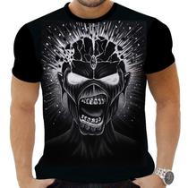 Camiseta Camisa Personalizada Rock Iron Maiden Metal 3 Camiseta Camisa Personalizada Rock Iron Maiden Metal 3