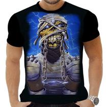 Camiseta Camisa Personalizada Rock Iron Maiden Metal 6 Camiseta Camisa Personalizada Rock Iron Maiden Metal 6