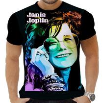 Camiseta Camisa Personalizada Rock Janis Joplin Hippie 3_x000D_