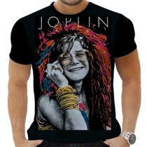 Camiseta Camisa Personalizada Rock Janis Joplin Hippie 4_x000D_