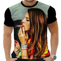 Camiseta Camisa Personalizada Rock Lana Del Rey Cantora 2 Camiseta Camisa Personalizada Rock Lana Del Rey Cantora 2