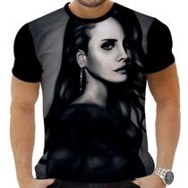 Camiseta Camisa Personalizada Rock Lana Del Rey Cantora 4 Camiseta Camisa Personalizada Rock Lana Del Rey Cantora 4