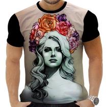 Camiseta Camisa Personalizada Rock Lana Del Rey Cantora 9_x000D_