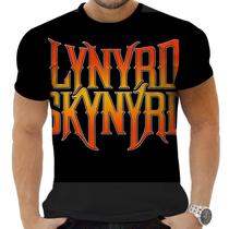 Camiseta Camisa Personalizada Rock Lynyrd Skynyrd Clássico 7_x000D_