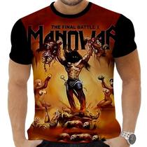 Camiseta Camisa Personalizada Rock Metal Manowar 1 Camiseta Camisa Personalizada Rock Metal Manowar 1