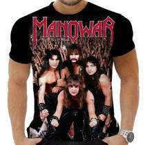 Camiseta Camisa Personalizada Rock Metal Manowar 4 Camiseta Camisa Personalizada Rock Metal Manowar 4