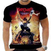 Camiseta Camisa Personalizada Rock Metal Manowar 5 Camiseta Camisa Personalizada Rock Metal Manowar 5