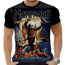 Camiseta Camisa Personalizada Rock Metal Manowar 8 Camiseta Camisa Personalizada Rock Metal Manowar 8