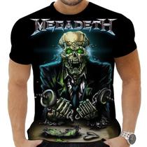 Camiseta Camisa Personalizada Rock Metal Megadeth 10