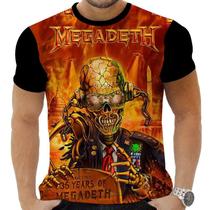 Camiseta Camisa Personalizada Rock Metal Megadeth 14