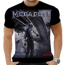 Camiseta Camisa Personalizada Rock Metal Megadeth 16