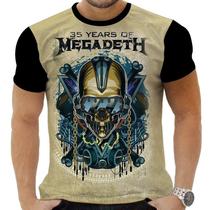 Camiseta Camisa Personalizada Rock Metal Megadeth 17