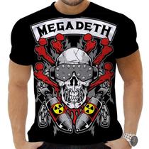 Camiseta Camisa Personalizada Rock Metal Megadeth 22_x000D_