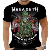 Camiseta Camisa Personalizada Rock Metal Megadeth 3_x000D_