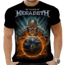 Camiseta Camisa Personalizada Rock Metal Megadeth 5