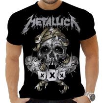 Camiseta Camisa Personalizada Rock Metal Metallica 1_x000D_