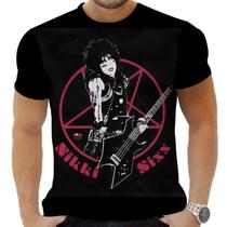 Camiseta Camisa Personalizada Rock Metal Motley Crue 10_x000D_