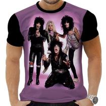 Camiseta Camisa Personalizada Rock Metal Motley Crue 5_x000D_