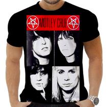 Camiseta Camisa Personalizada Rock Metal Motley Crue 9_x000D_