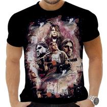 Camiseta Camisa Personalizada Rock Metal Nirvana 1_x000D_