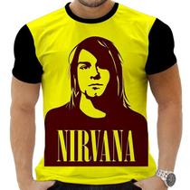 Camiseta Camisa Personalizada Rock Metal Nirvana 12_x000D_