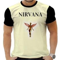 Camiseta Camisa Personalizada Rock Metal Nirvana 13_x000D_