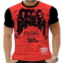 Camiseta Camisa Personalizada Rock Metal Pantera 9_x000D_