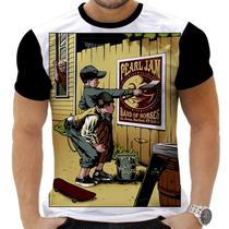 Camiseta Camisa Personalizada Rock Metal Pearl Jam 13