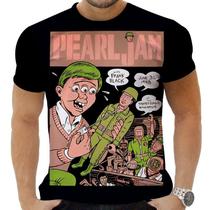Camiseta Camisa Personalizada Rock Metal Pearl Jam 24_x000D_