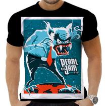 Camiseta Camisa Personalizada Rock Metal Pearl Jam 25_x000D_