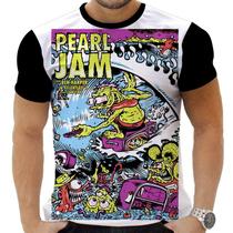 Camiseta Camisa Personalizada Rock Metal Pearl Jam 28_x000D_