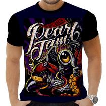 Camiseta Camisa Personalizada Rock Metal Pearl Jam 43