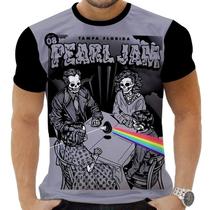 Camiseta Camisa Personalizada Rock Metal Pearl Jam 47_x000D_